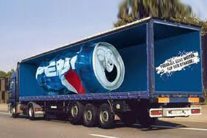 Pepsi-Can Truck Illusion