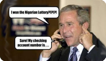 Bush Wins Lottery