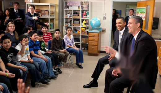 Obama in a Classroom