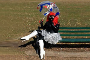 Woman with Umbrella